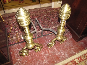 Early 19th C. Andirons,New York